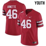 NCAA Ohio State Buckeyes Youth #46 Damon Arnette Red Nike Football College Jersey UFS6645BW